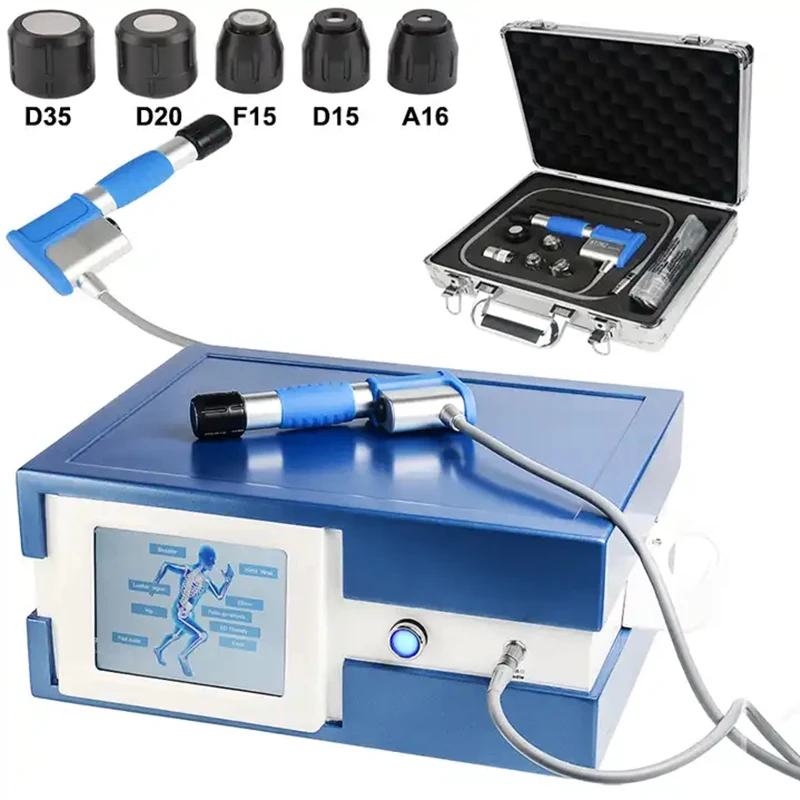 Macchina pneumatica per terapia ad onde d'urto da 10 Bar per macchina per terapia fisica ad onde d'urto con trattamento Ed per uomo per alleviare il dolore