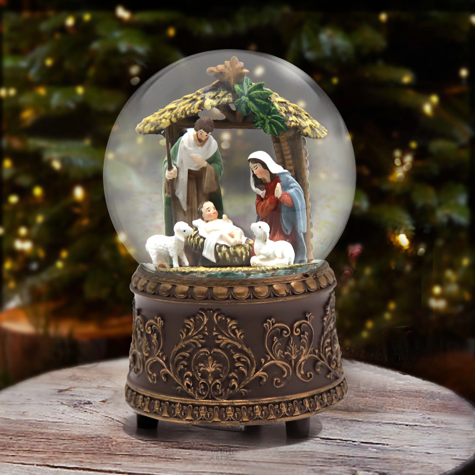 

Musical Christmas Crystal Ball The Perfect Christmas Gift for Kids, a Magical Desk & Room Decoration with Holiday Music