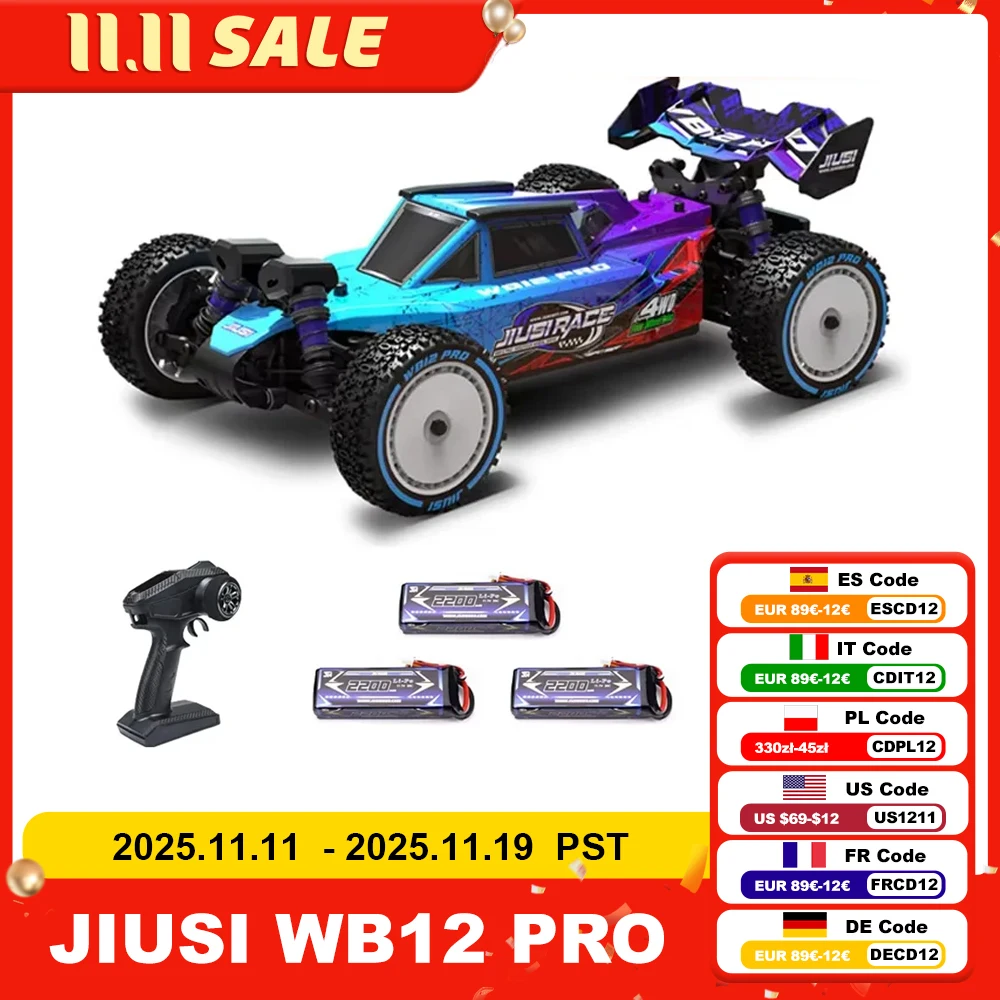 

WB12 PRO 1/12 JIUSI Racing Car 80KM/H Brushless Remote Control Car High Speed Competitive Off-road 4WD RC Car Toys As Gift