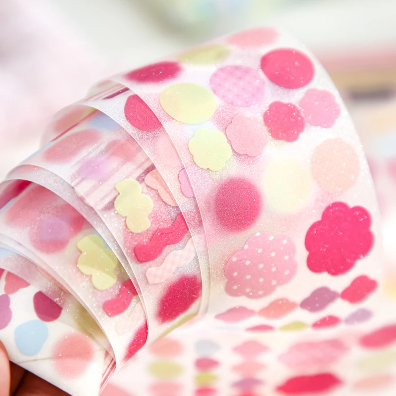 

50 мм * 2 м Sweetheart Memo Series Kawaii Flash Sand, лента для высечки, сделай сам, дневник, скрапбук, креативный справочник, эстетические наклейки