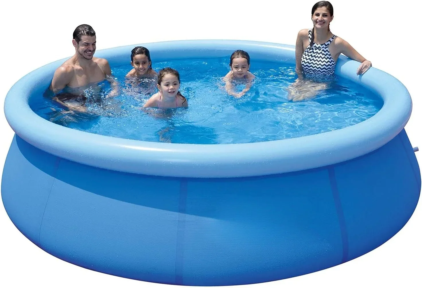 10ft x 30in Inflatable Swimming Pool Outdoor Round Air Top Ring Pools for Kids or Adults