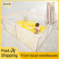 PANGDUBE Folding Baby Playpen 2025 New Foldable & Portable Baby Safety Fence Activity 150x180x70cm,180x200x70cm Kid Playground