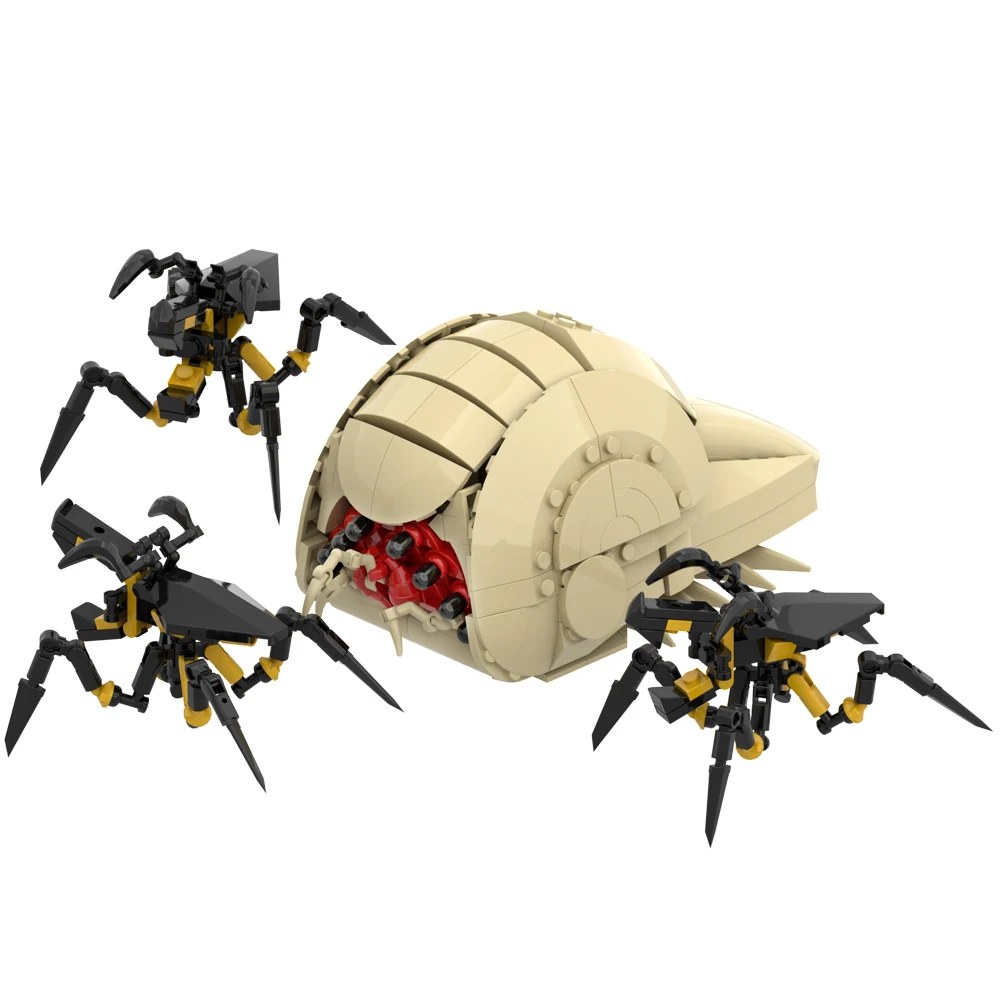 

MOC Starship Troopers Brain Worm Building Blocks Sci-Fi Movie Alien Insect Brick Toy Adult Gift