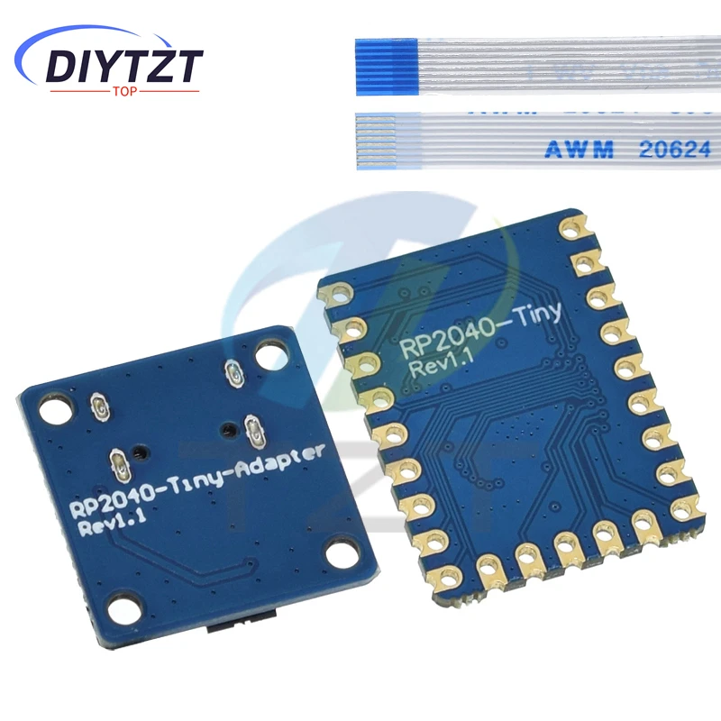 DIYTZT 1/5PCS RP2040-Tiny Développement Conseil Tech RP2040 Pour ZERO Raspberry Pi PICO USB Type C Wild 264KB SRAM 2MB Flash