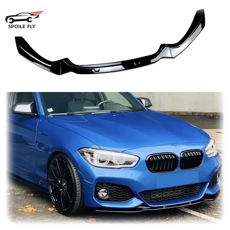 

2015 To 2019 For BMW 1 Series F20 F21 LCI 116i 118i 120i M135 M140i M-Pack Style 3 PCS Car Front Bumper Lip Spoiler Body Kit