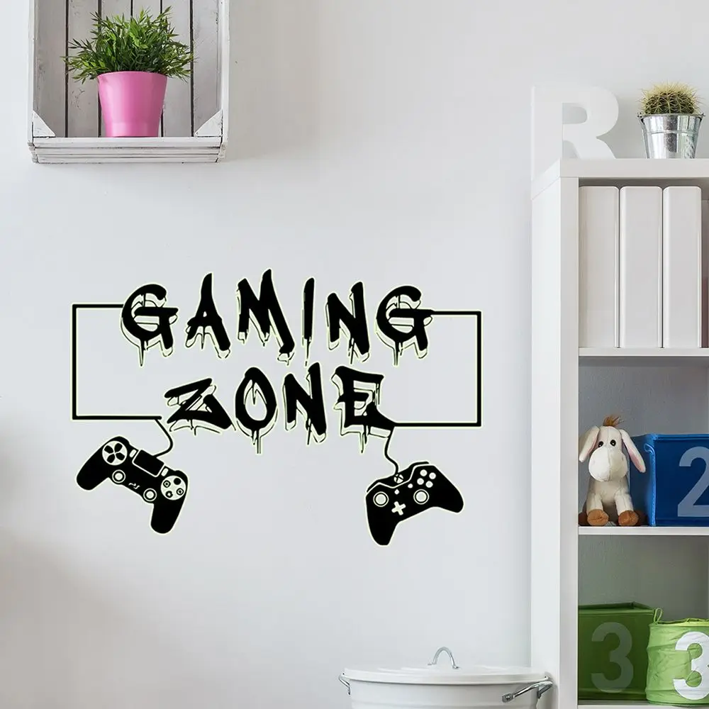 Cosmic Starry Sky Game Handle Gaming Zone Video Game Decor Luminous Creative Decorative Glow in the Dark Naklejka ścienna do życia