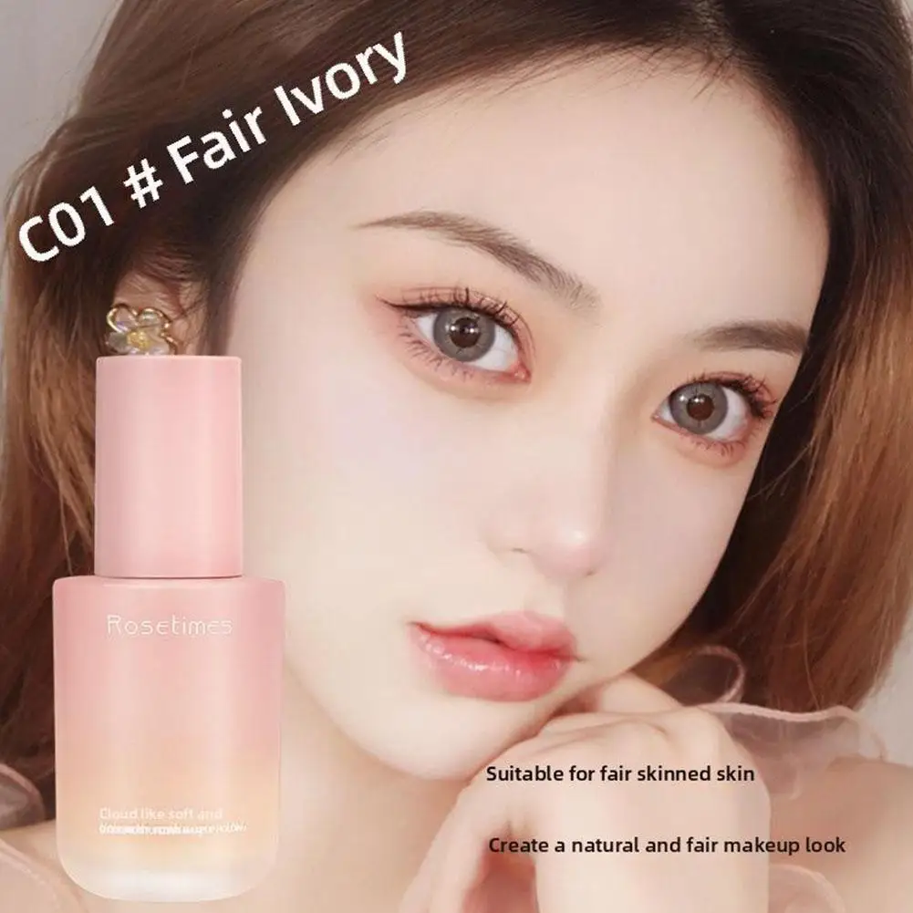 NEW High-end Face Liquid Foundation Cosmetic Waterproof Full Drying Mineral Makeup Base No Corrector Coverage Face Cream V1T0