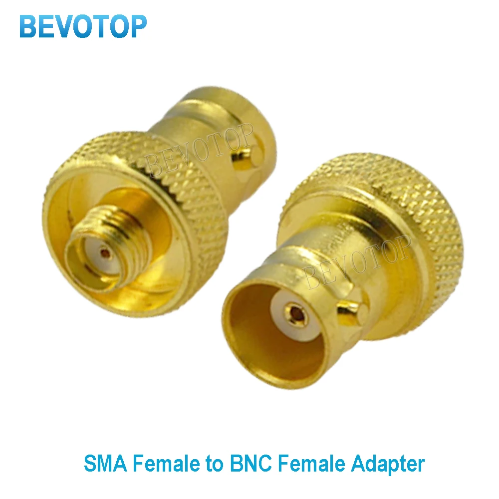 

100PCS/lot SMA Female Jack to BNC Female Jack Connector Adapter for Radio Antenna Q9 BNC to SMA Coaxial Wire Terminal Wholesales