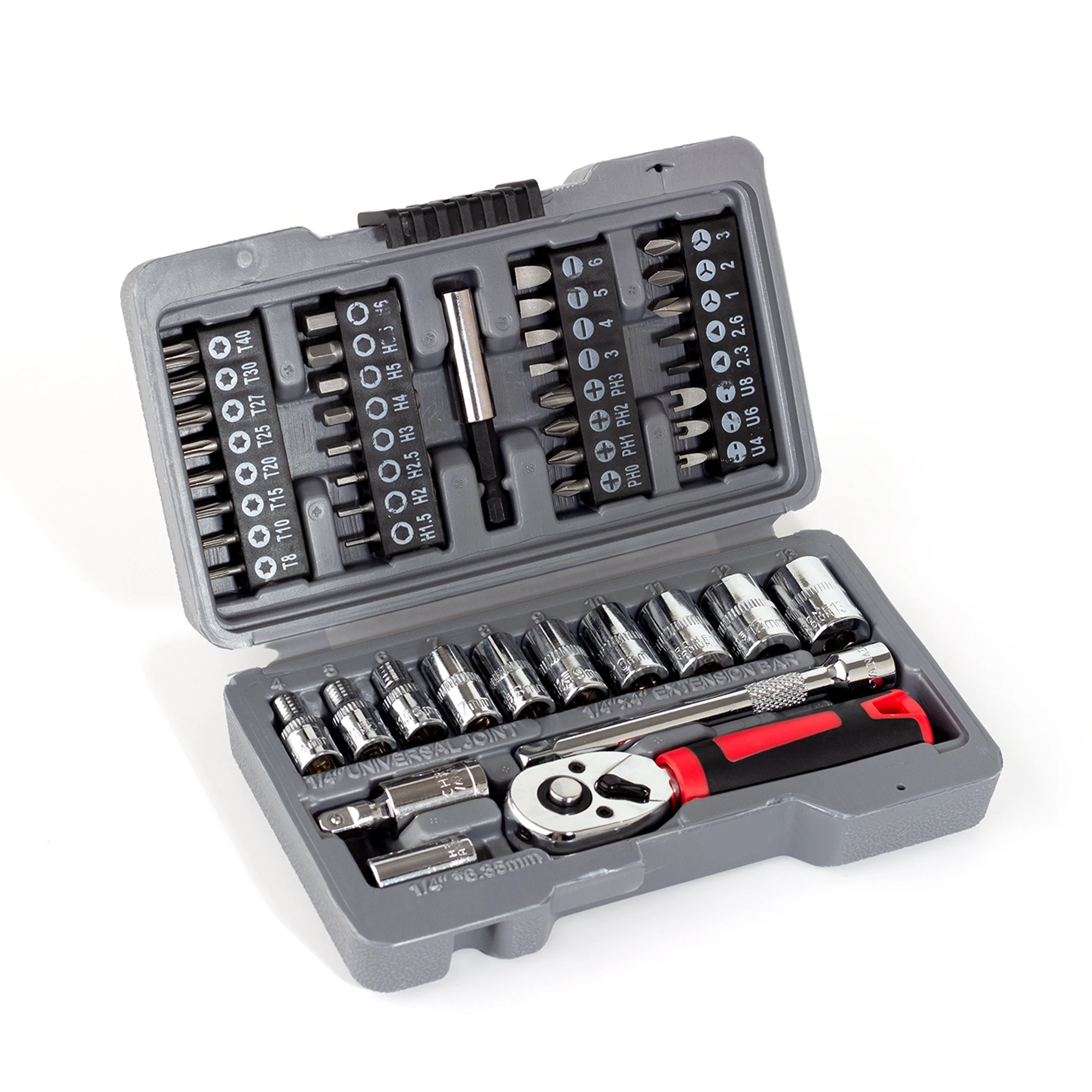 Ratchet Torque Wrench Screwdriver Set Magnetic Bits Sockets Head Household Multifunctional Hand Tools Kits for Home Repair, DIY