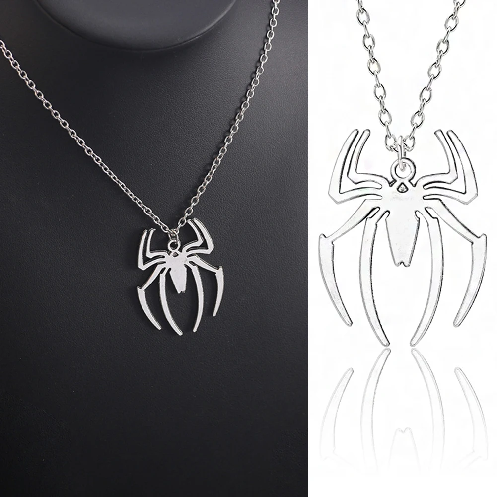 1 PC Stainless Steel Simple Personalized Spider Pendant Necklace Men And Women Fashion Party Pendant Jewelry Gift