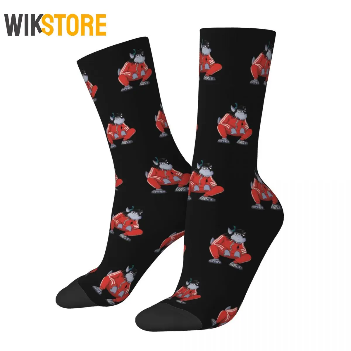 Male Men Socks Fashion Nu Pogodi Tracksuit Squat Wolf Sock Russian Women Socks Spring Summer Autumn Winter Breathable Cute Sock