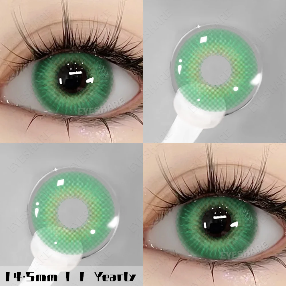 EYESHARE New Fashion Color Contact Lenses for Eyes Cosplay Blue Eyes Contacts Lenses Makeup Green Eyes Lenses Yearly 2pcs/pair