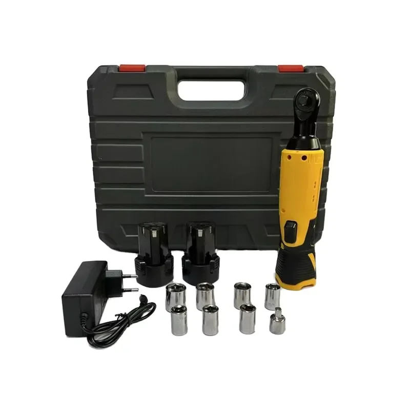 

12V Cordless Industrial Electric Brushless Impact Wrench Tool Set Adjustable Angle Lithium-Ion Battery 120Nm Max Torque 3