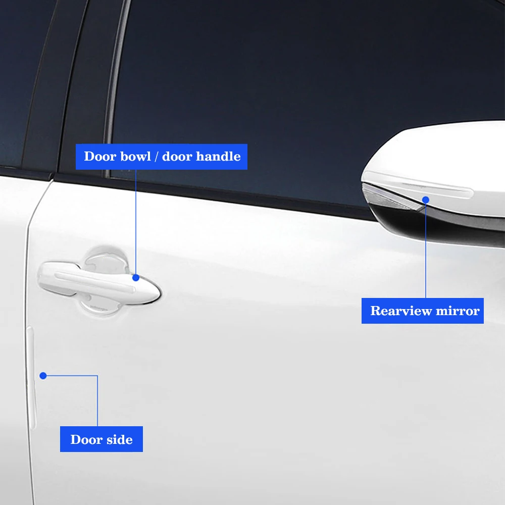 Transparent Protective Stickers For Car Door Handle Bowl Stickers Anti-scratch Protection For Volvo CX40 CX60 CX90 V60 V40 S60