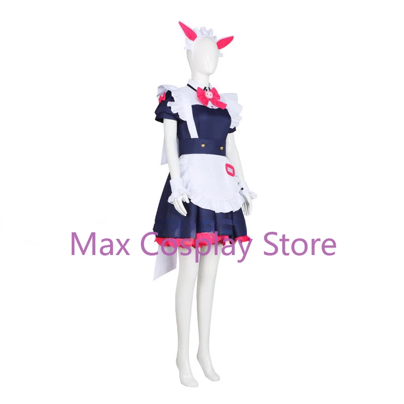 Max Anime Wahira Nagomi Cosplay Costume Maid Dresses And Accessories Retail Women's Wig Headwear