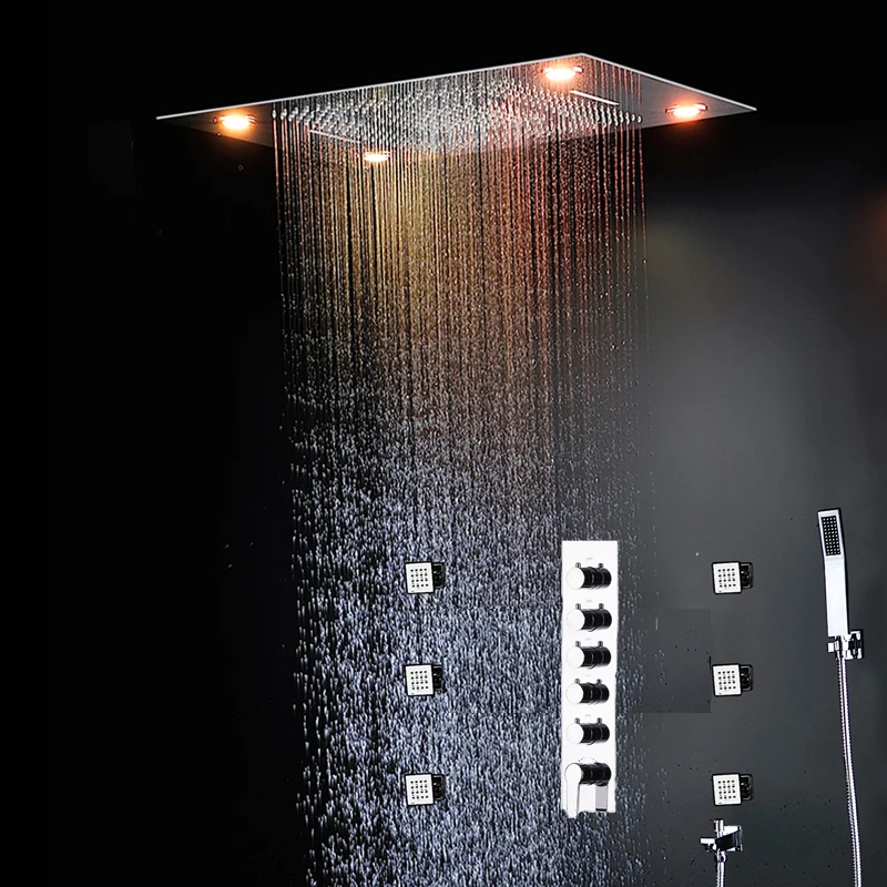 Grote LED-douchekranen Badkame - Led Rainfall Shower Head Waterfall recensie en prijs