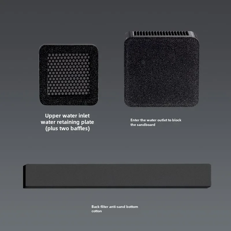 For Xiaomi Mijia smart aquarium modification backplane bottom stickers import and export accessories aquascape sand blocking