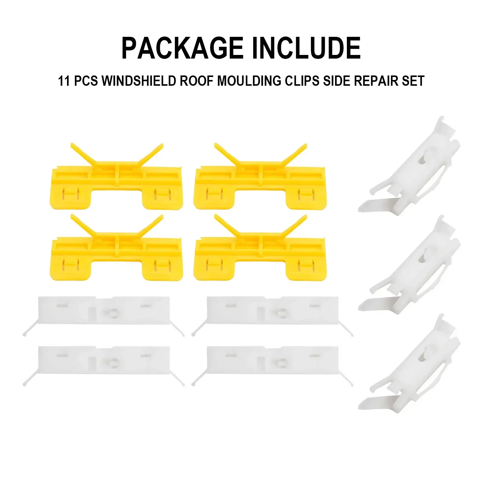 11pcs Car Windshield Roof Molding Clip 91572-SDA-A01 For Honda For Accord For Civic For Acura For TL For TSX  Auto Fasteners