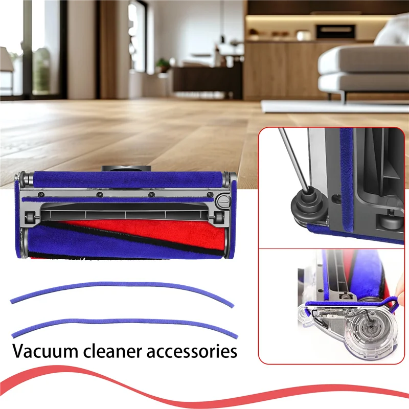 다이슨 V6 V7 V8 V10 V11 진공 청소기 소프트 롤러 헤드 교체 액세서리 부품 용 9Pcs 소프트 플러시 스트립