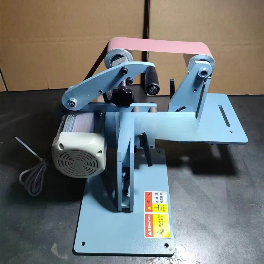 110V/220V 750W Electric Belt Sander Vertical And Horizontal Dual Use Belt Sander Polishing Grinding Machine Belt Grinder Machine