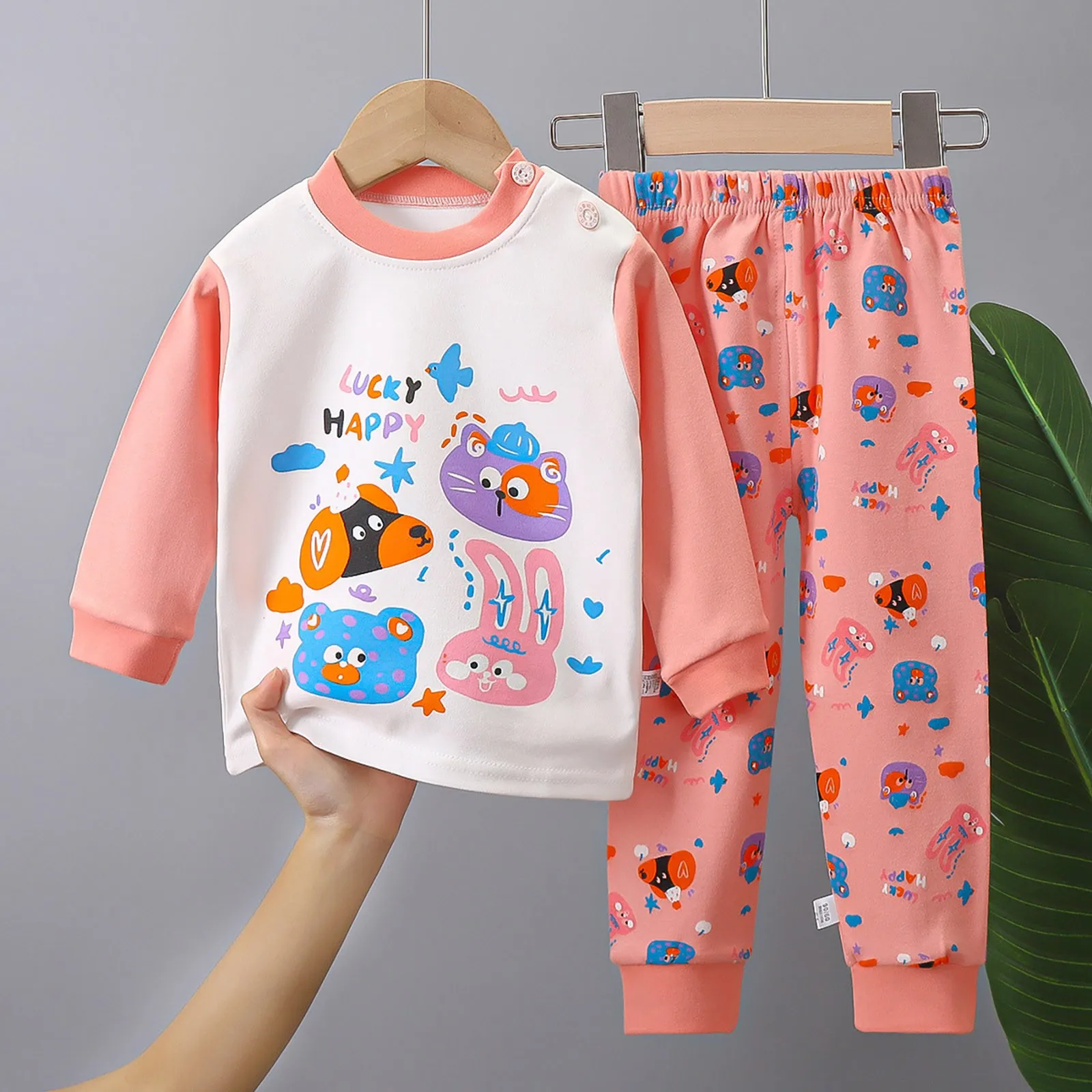 

Kids Loungewear Sets Pajamas for Girl 1 to 6 Years Baby Nightwear Autumn Cotton Full Sleeve Pijamas Children Sleepwear Home Wear