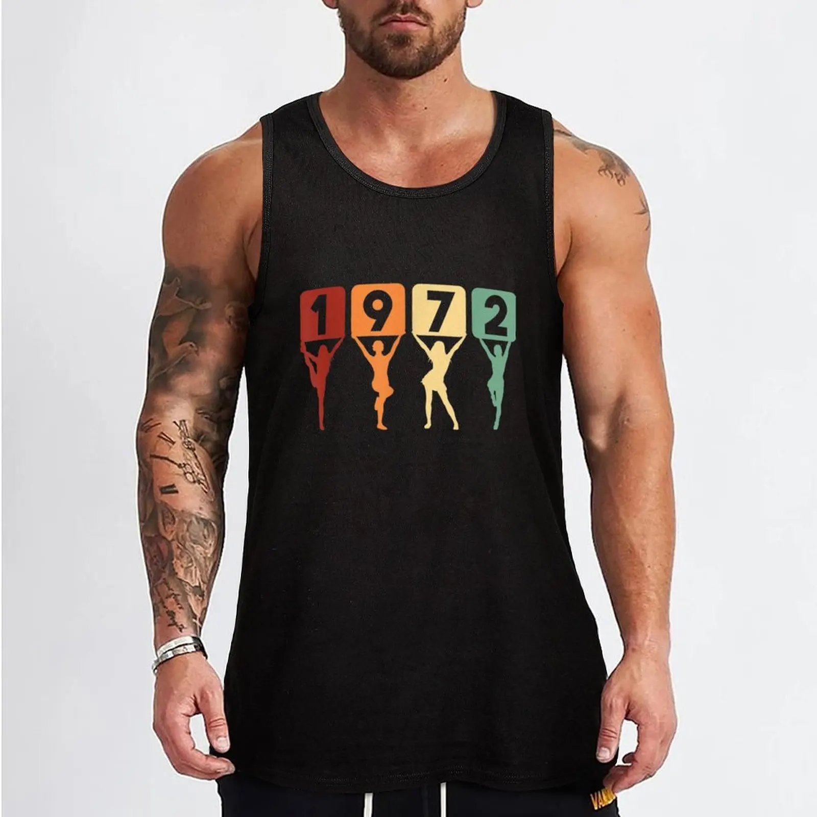 50 Years Old Birth Year 1972 50th Birthday 2022 Tank Top sports suits Gym t-shirt man sleeveless shirt man