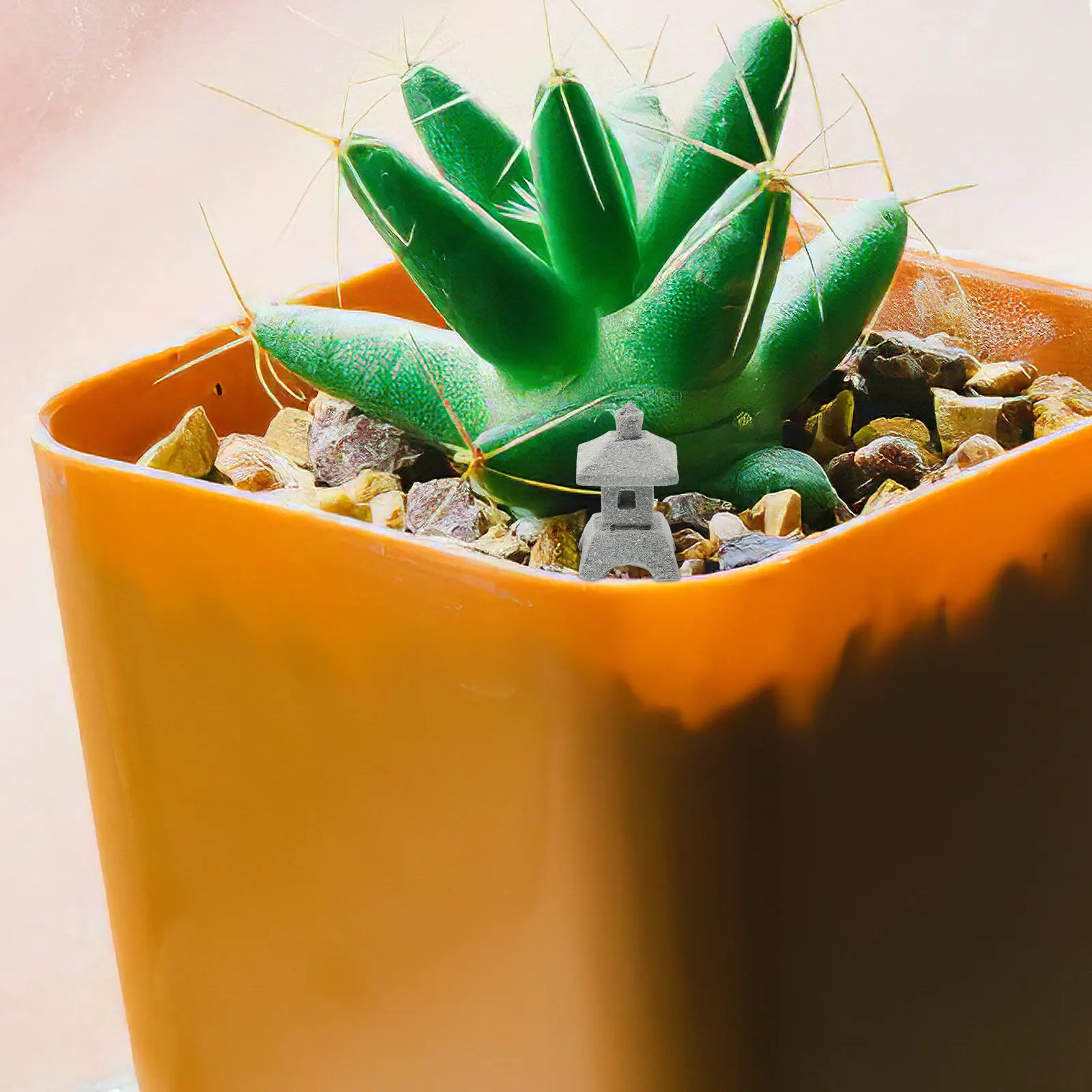 

Японская пагода-фонарь, каменная скульптура, миниатюрный декор для дзен-сада, украшение для аквариума, ландшафтный декор для сада и двора, статуэтка