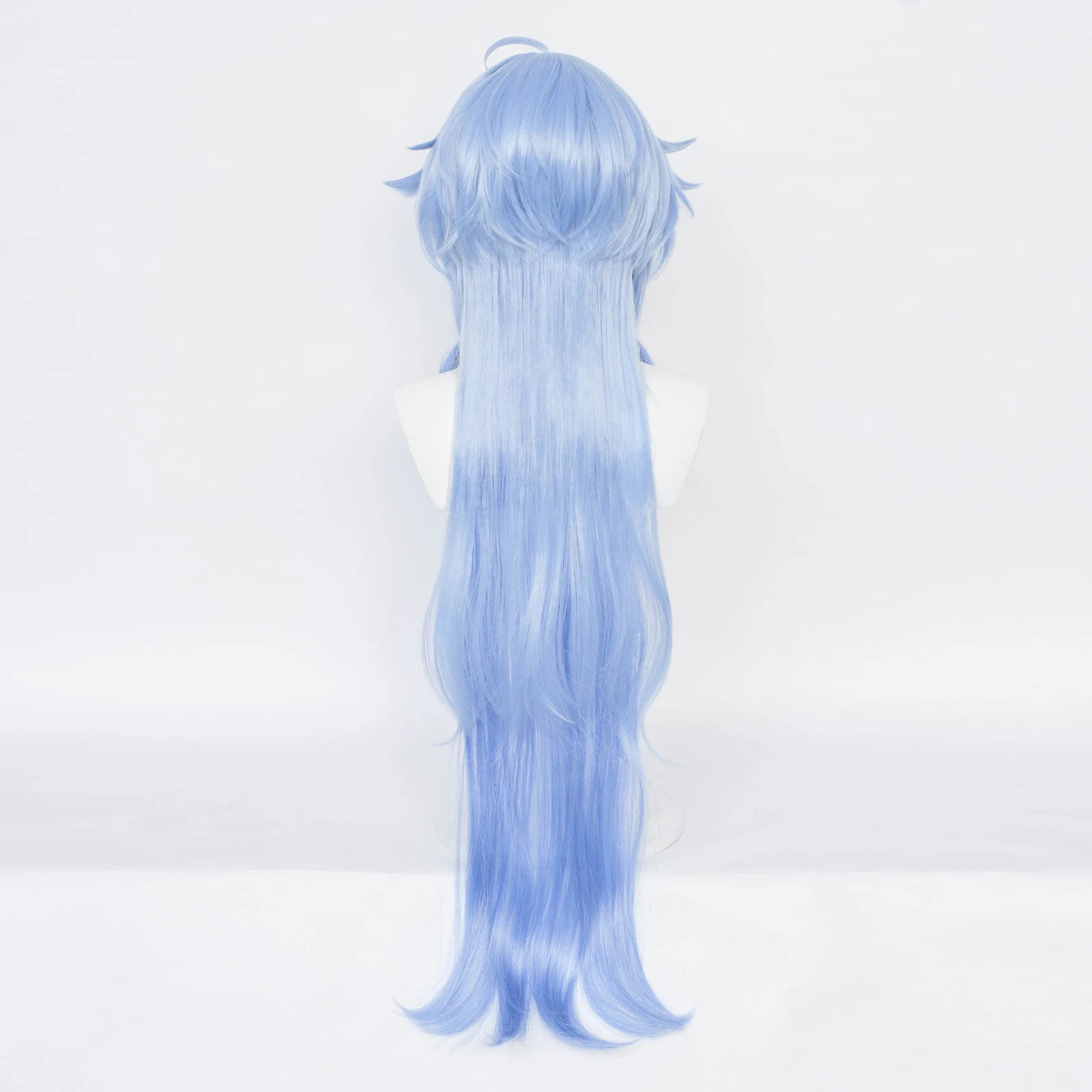 RANYU Genshin Impact Ganyu Cosplay Wig Long Synthetic Blue Anime Game Hair Heat Resistant Wig for Party