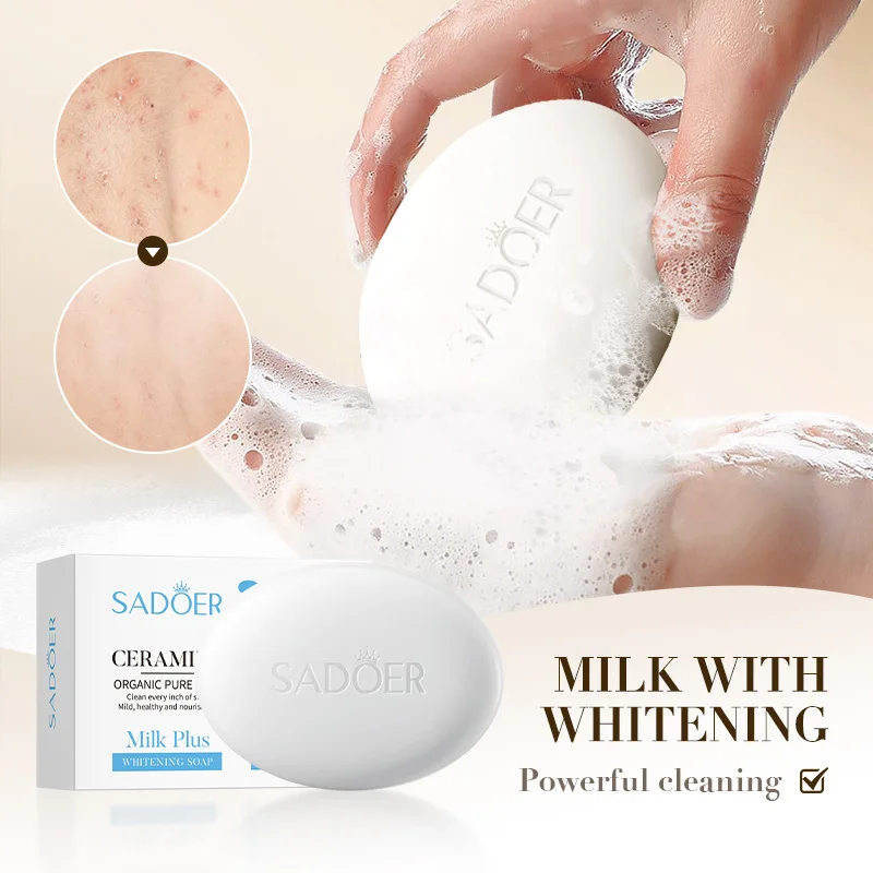 100g Milk Moisturizing Soap Hand Washing and Facial Cleansing Hand Soap Removing Blackheads Without Damaging Skin