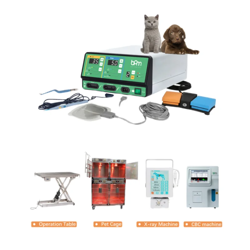 BPM Full Vet Set Equipments Vet Pet Veterinary Clinic Hospital Medical Equipment Stainless Steel ICU Unit Cage