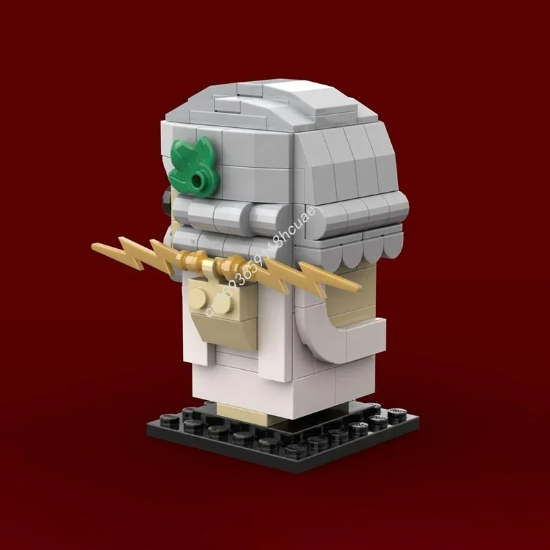 154pcs MOC Zeus Brickheadz Brickheadzed Model Building Blocks Construction Assemble Festival Gift Idea Toy Brick Birthday