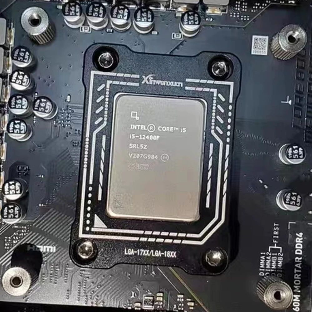 Fivela de cpu intel 12a geração lga1700 lga1800 bcf, estrutura corretora de dobra, placa de pressão fixa, cobre/alumínio