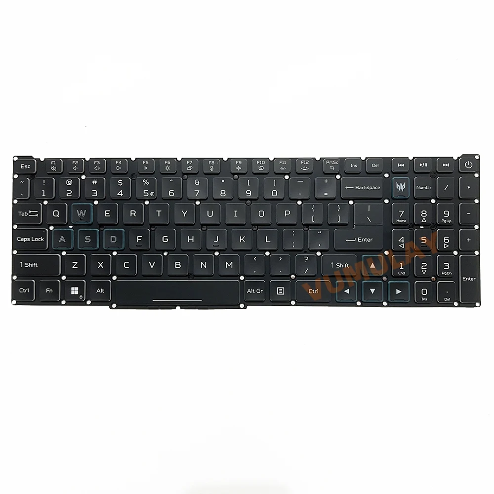 Teclado retroiluminado RGB EE. UU./Ruso para Acer Nitro 16 AN16-51 AN16-51-56VR AN16-51-52E AN16-41 AN17-41 AN17-42 N23Q4 N22Q22