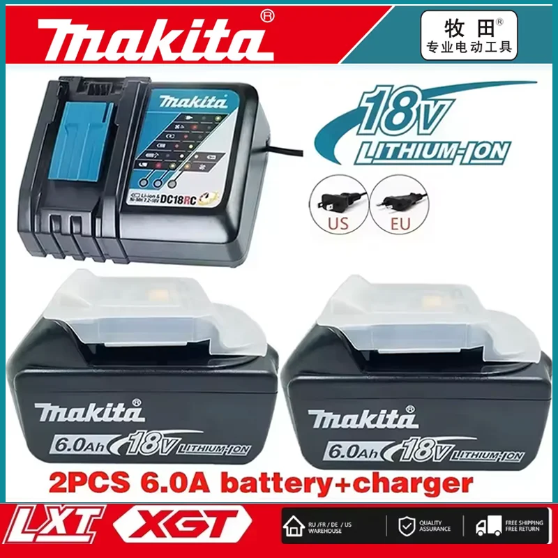 

【High Capacity】Genuine Makita 18V Battery，With indicator Rechargeable Makita 18V Battery,BL1830 BL1840 BL1850 Power Tool Battery