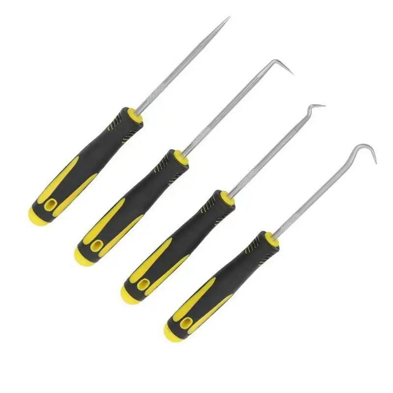 4-teiliges Set mit langem Pick- und Haken, Dichtungsabzieher, Pick-Werkzeuge zum Entfernen von Auto-Auto-Öldichtungs-O-Ring-Dichtungswerkzeugen – Detail 2