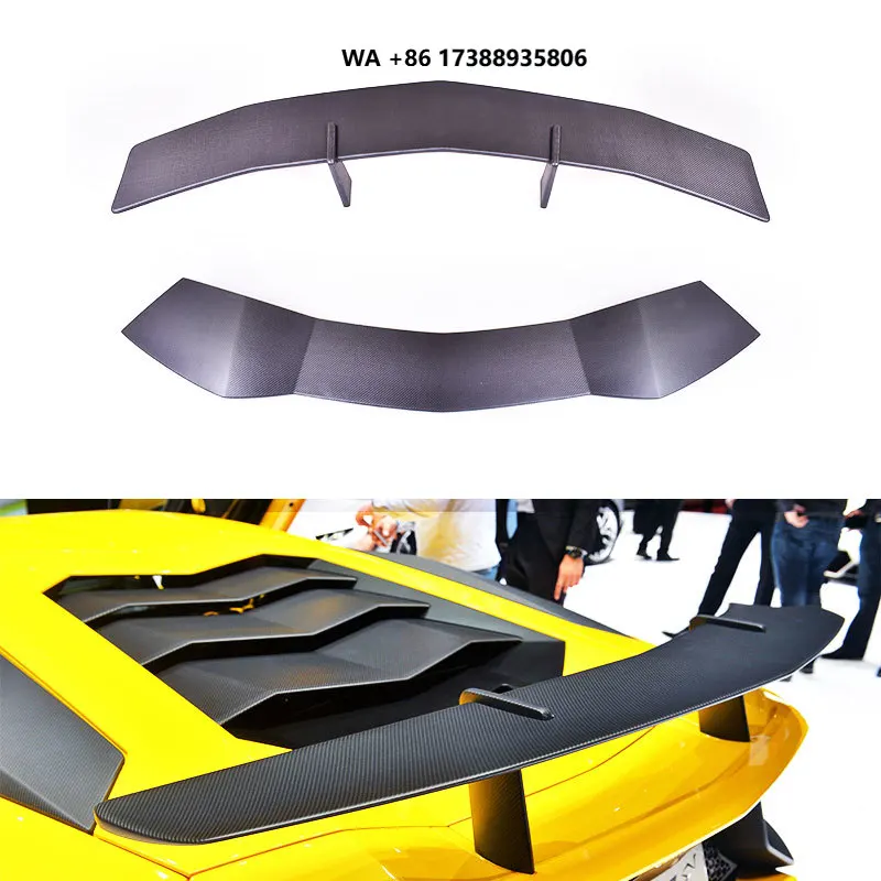 Lam LP750 SV Style Carbon Fiber Car Accessories Auto Parts Rear Wing Spoiler for Aventador LP750