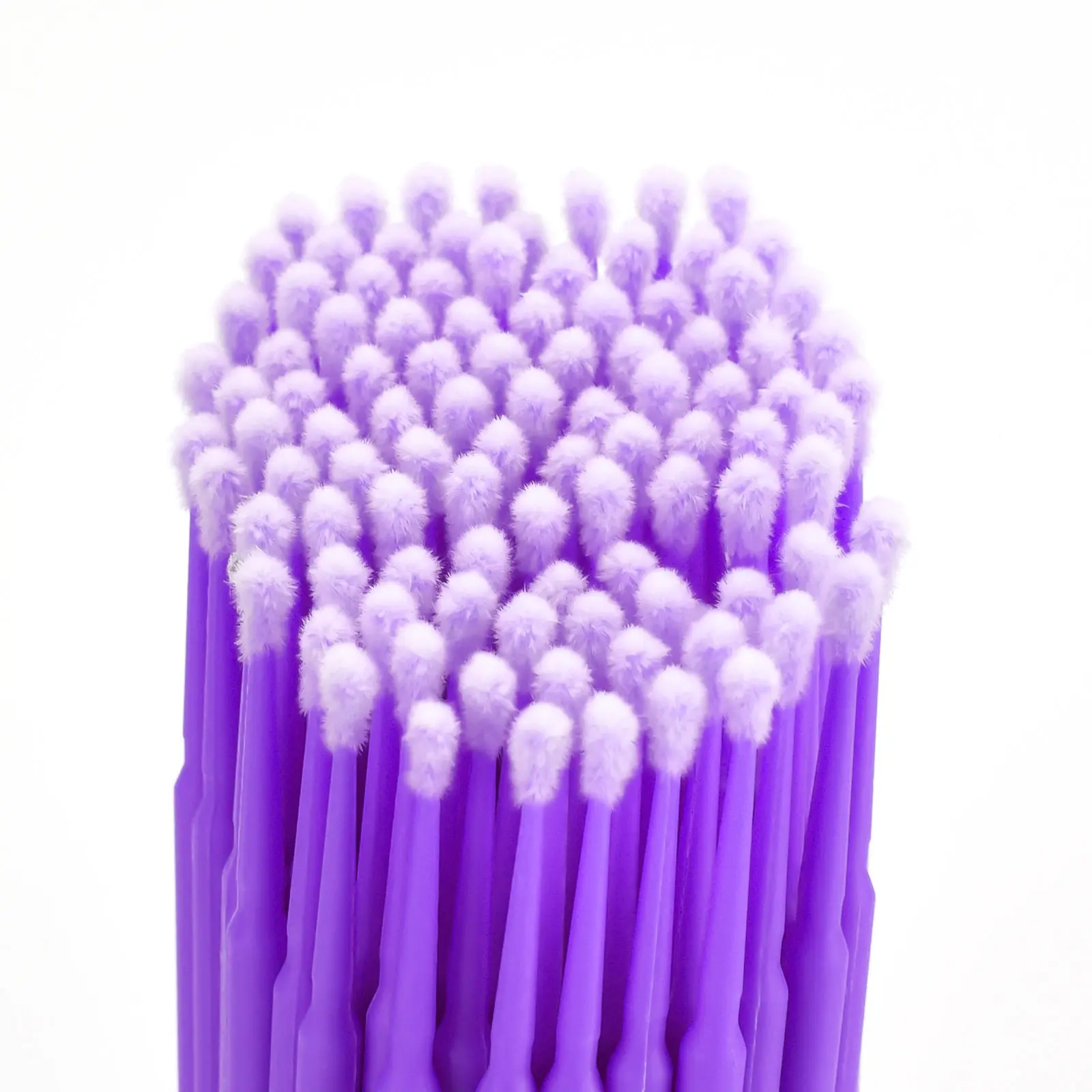 100 個まつげクリーニングブラシまつげエクステンションマイクロ綿棒まつげメイクアップクリーンリムーバーツールアイマスク眼帯付き