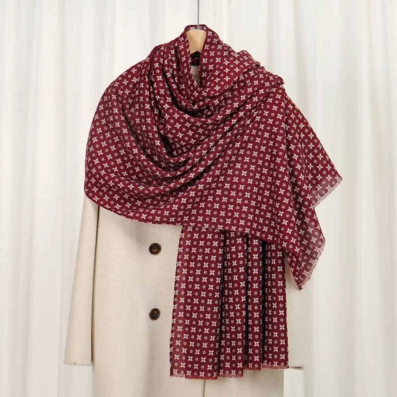 

Мужской шарф, шелковый шарф с четырьмя заостренными краями и живым принтом, осень-зима, унисекс, универсальный теплый шарф, шаль