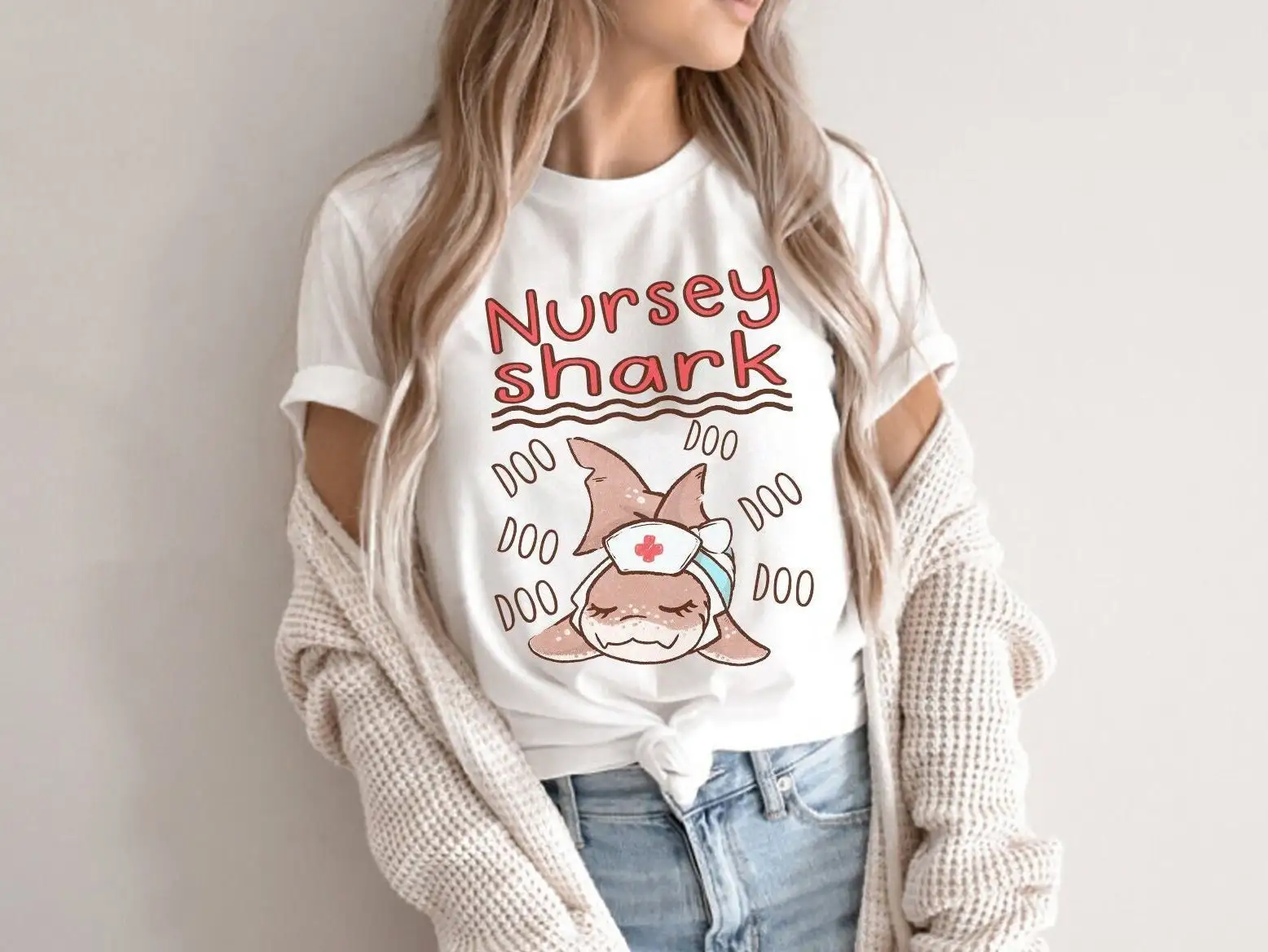 Nurse Shark Funny Rn T Shirt Pediatric Peds Picu Nicu Marine Biology Biologist Zoology Teacher Lover