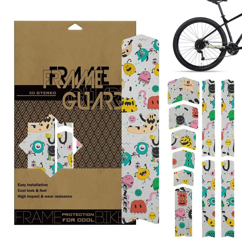 Cycling Frame Adhesives Decals Cycling Protective Film Bicycle Frame Protector Anti-Scratch Bicycle Protection Film Sticker