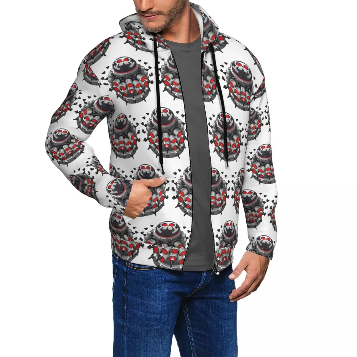 Bloons Td 6 للأطفال قلنسوة بسحاب Harajuku البلوز الخريف الشتاء الرجال المرأة البلوز كم طويل بلايز #2