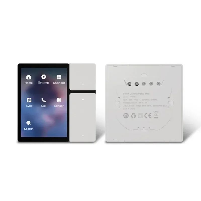 WiFi 3.5 inch screen three-way switch works with Alexa with infrared forwarding