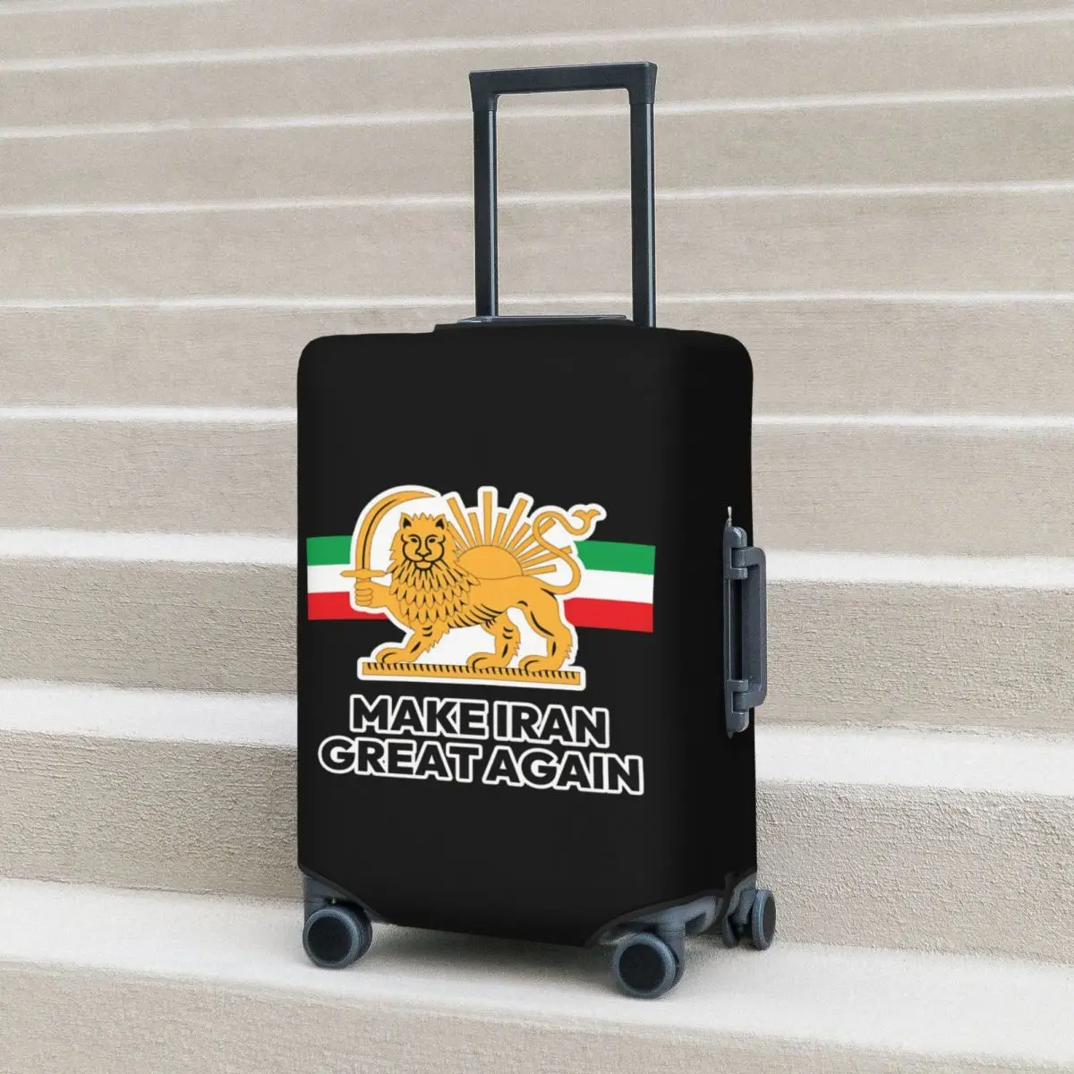 

Make Iran Great Again Suitcase Cover Business Holiday Useful Luggage Case Protector
