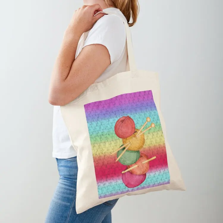 

Knit crochet fills my days yarn Tote Bag Custom bag bags woman 2025 Women's tote bag Women's shopper