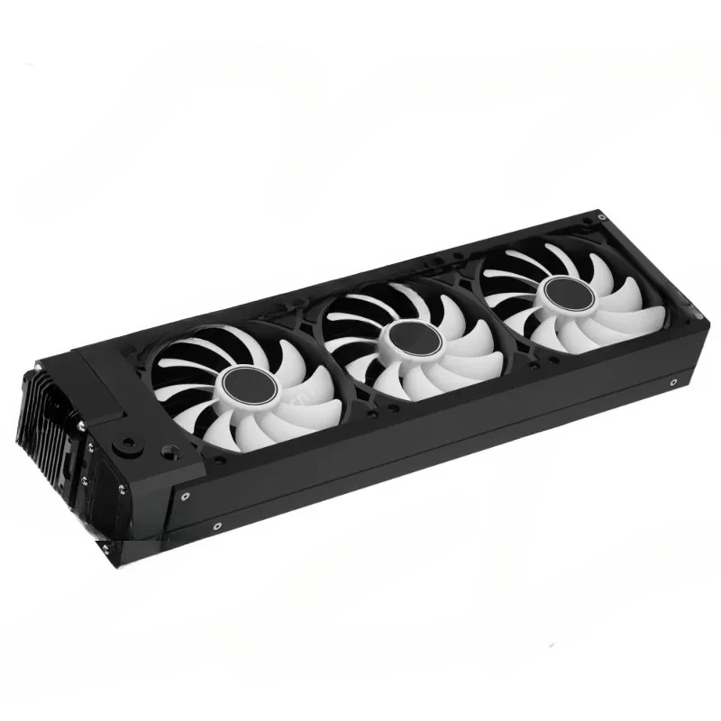 

Вытяжной вентилятор водяного насоса 4-в-1, встроенный разделенный вытяжной радиатор с водяным охлаждением, интеграция шасси ITX, черный и серебристый