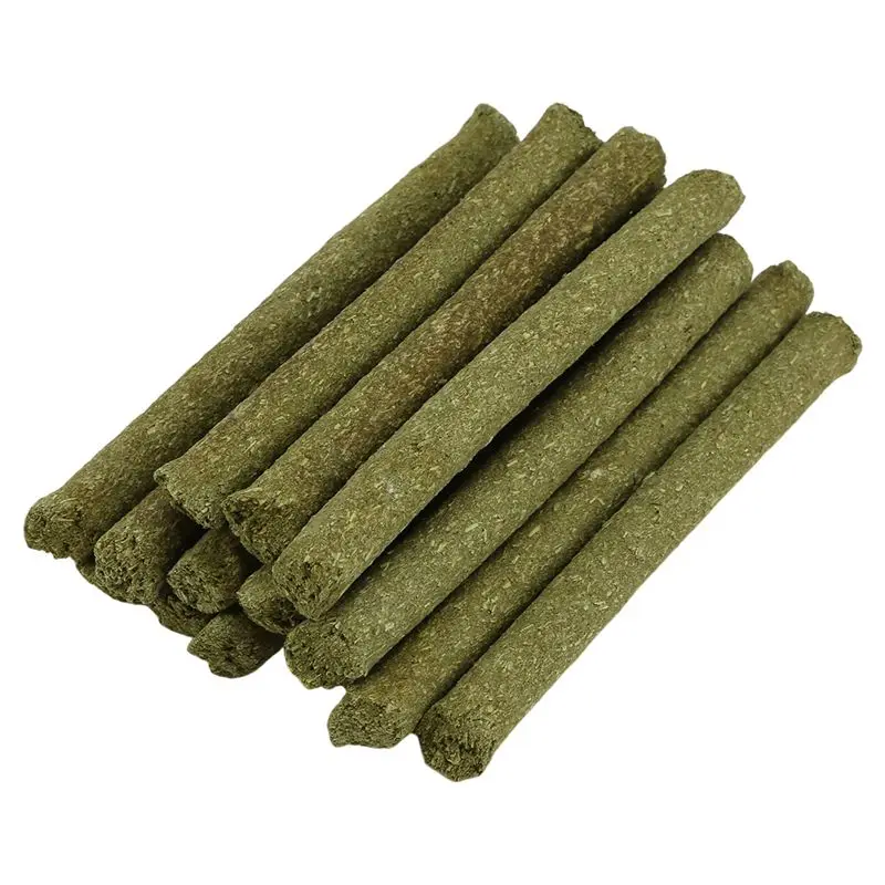 40 PCS Natural Mixed Grass Stick Chew Toys for Guinea Pig Gerbil Parrot Bunny and Other Small Animals-A51M