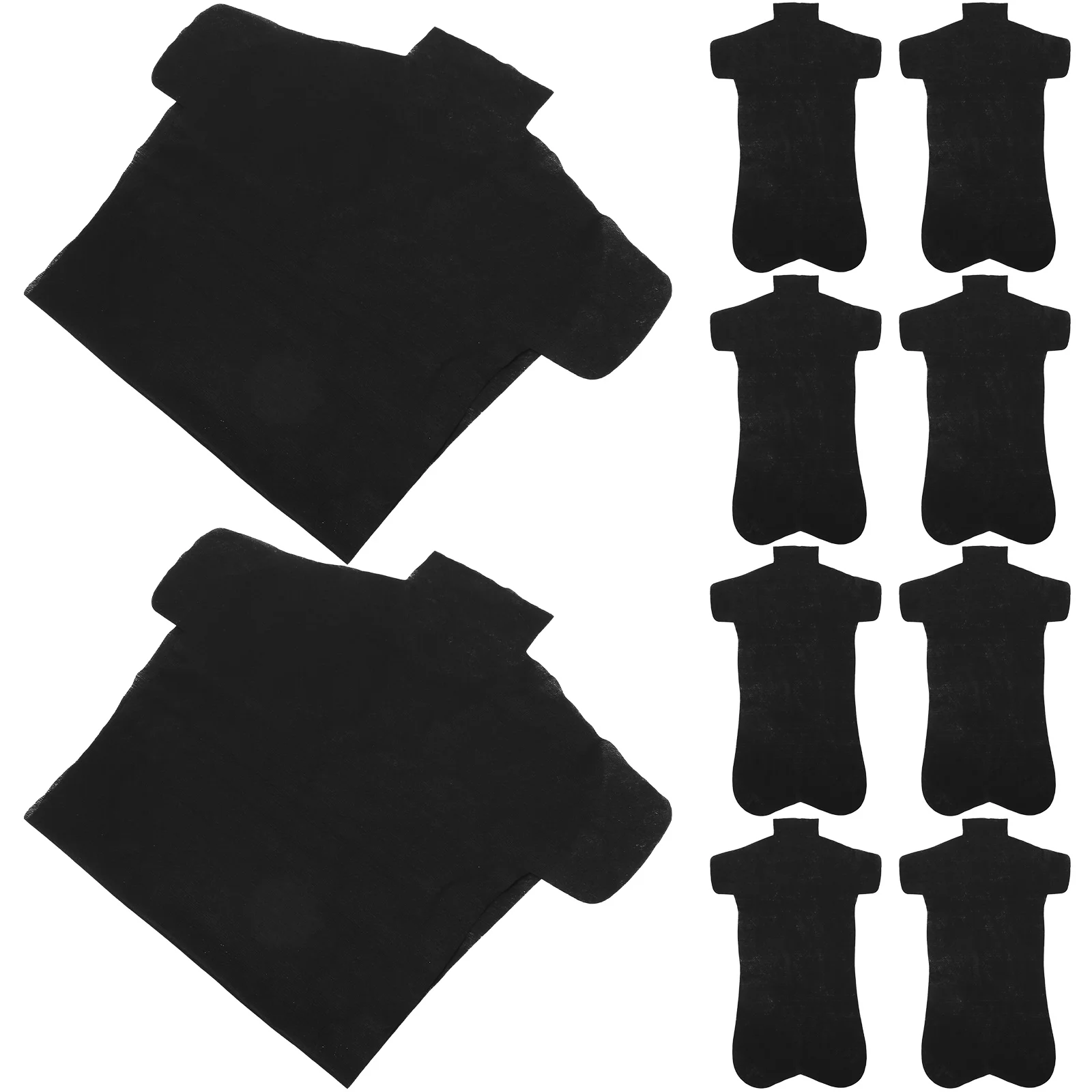 

10Pcs Disposable Bamboo Charcoal Body Mask Sheets For Front And Back Chest Professional Spa Treatment