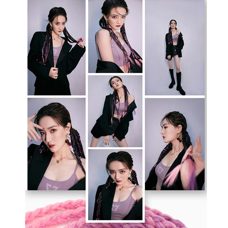 1/2pcs Gradient Weave Hair Accessories Fake Hair Braids Colorful Ties Dirty Dreads Highlighted Braid Head Ropes