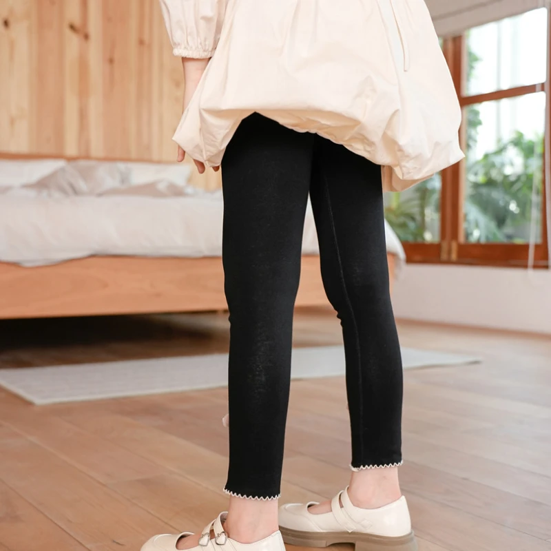 Bé Gái Quần Legging Trẻ Em Váy-Quần Xuân Hạ Thu Đông Siêu Thị Tuổi Teen Chân Váy Ôm Quần Dài Nhung Ấm Áp Trẻ Em Quần Legging