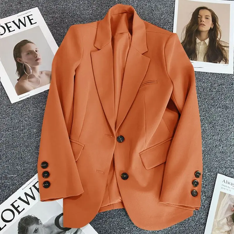 Nouveau costume de printemps 2025 veste de costume pour femmes avec petit tempérament et sensation haut de gamme ample décontracté Chic élégant mode manteau haut